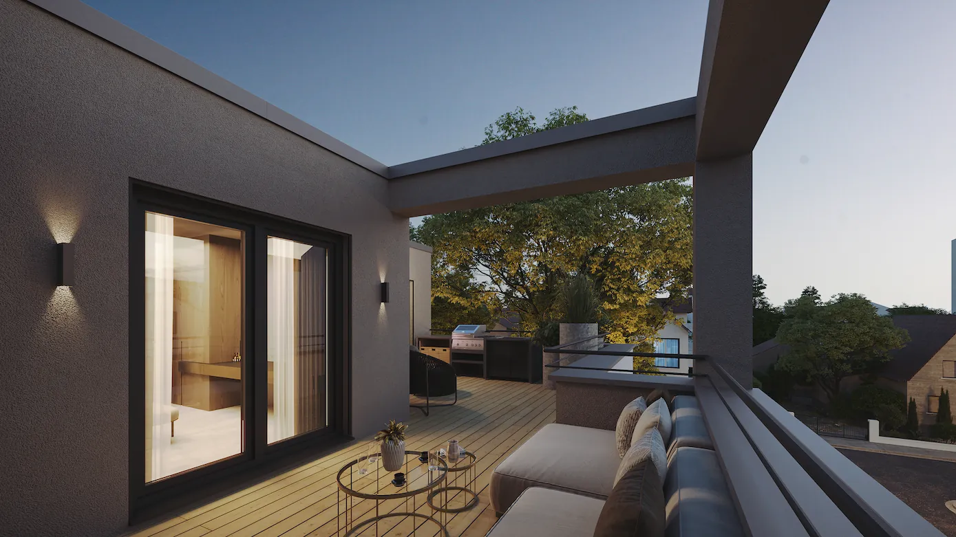 Wiesenau 7, Dreieichenhain — Dachterrasse